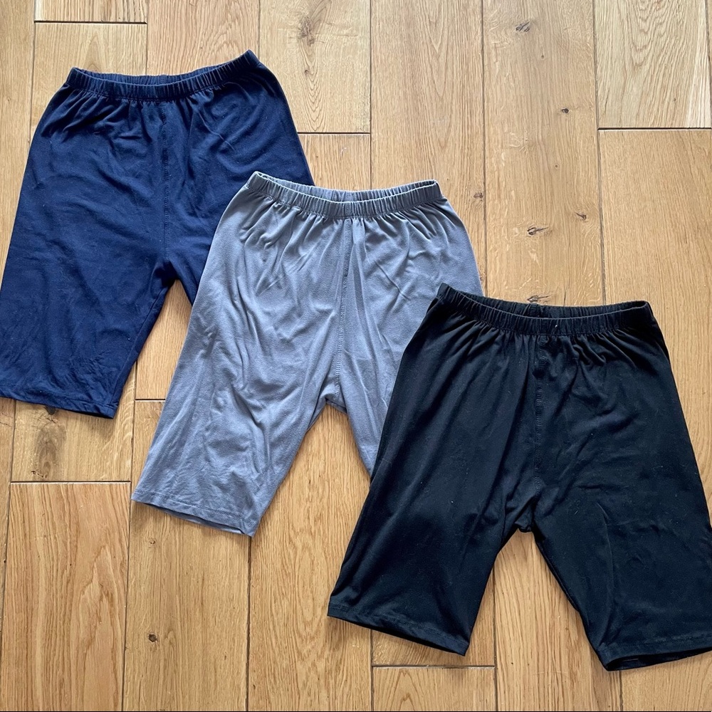 Bike Shorts, Size XS, Black, Gray, Navy